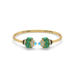 Emerald Tanzanite Ring
